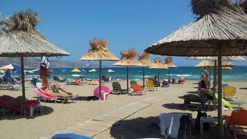 On the beach, beach bar