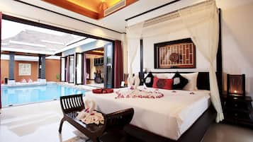 2 Bedrooms Private Pool Villa | 2 bedrooms, in-room safe, blackout curtains, iron/ironing board