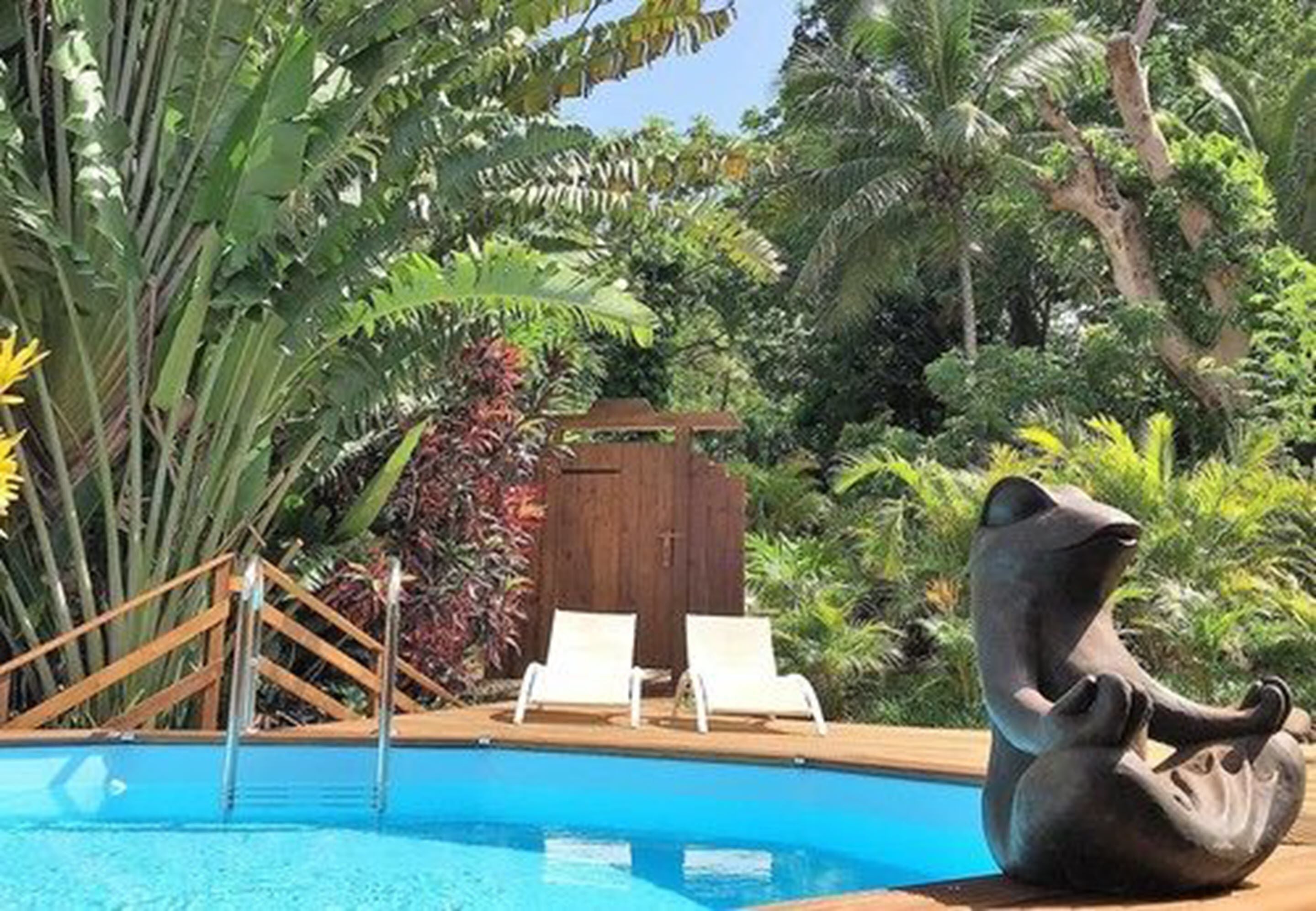 Villa cote Jardin avec piscine privee | วิวจากห้องพัก