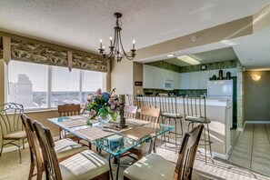 Panoramic Condo, 4 Bedrooms, Balcony, Ocean View | In-room dining - Windy Hill Dunes (North Myrtle Beach)