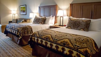 Premium bedding, pillow-top beds, in-room safe, desk