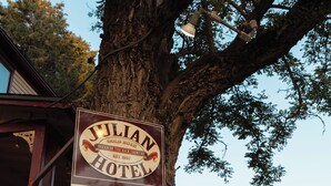 A sign for Julian Hotel, indicating it is a historic bed and breakfast inn. - Julian Gold Rush Hotel (Julian)