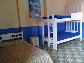 Desk, rollaway beds, free WiFi