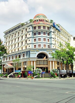A hotel with a prominent sign reading "HOTEL" and "Ninh Kieu 2". - Ninh Kieu 2 Hotel (Can Tho)