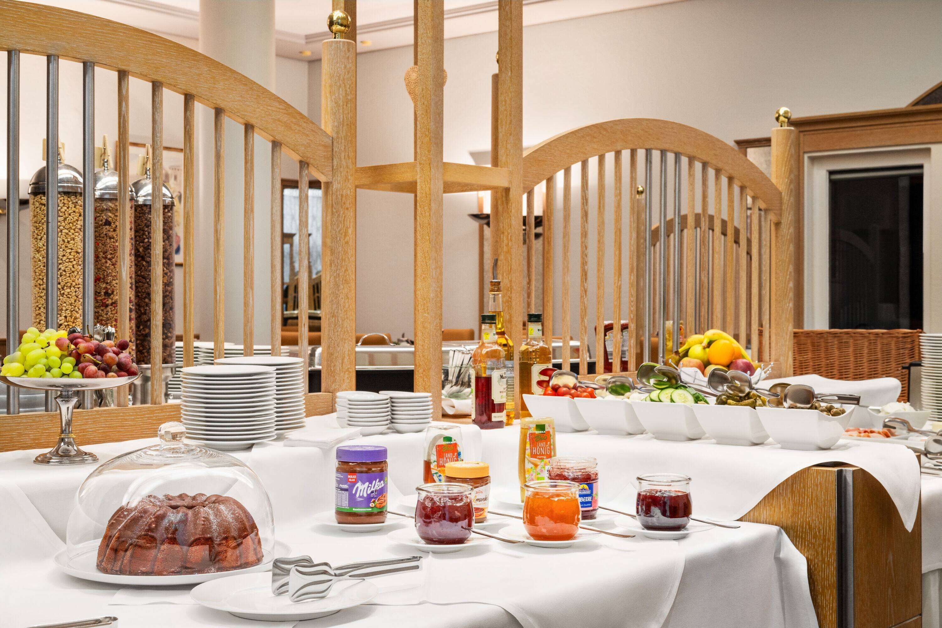 daily buffet breakfast (eur 15 per person)