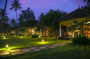 Front of property – evening/night