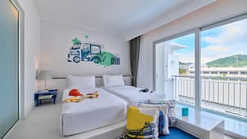 Habitación Deluxe con 2 camas individuales | Balcón