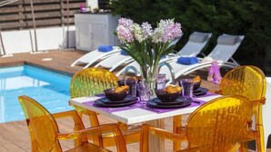 Villa, 3 Bedrooms, Private Pool (Chateau Blanc) | Terrace/patio - Protaras Dafni Villas (Paralimni)