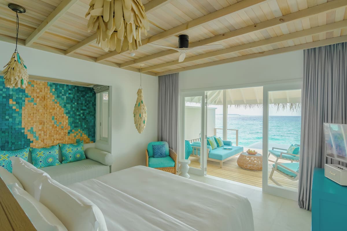 Ocean Pool Villa | 1 slaapkamer, lakens van Egyptisch katoen, luxe beddengoed
