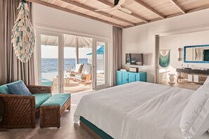 Ocean Pool Villa 1 Bedroom, Ocean View | Egyptian cotton sheets, premium bedding, down comforters, minibar