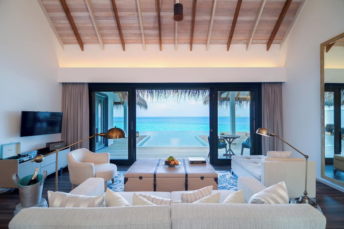Two Bedroom Water Villa with Pool | 1 camera, biancheria in cotone egiziano