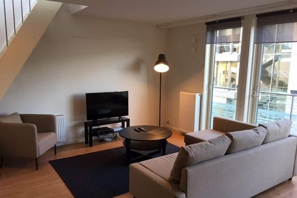 Norwegian Hotelapartment Tjuvholmen Alle 4 (Towels/Sheets/Cleaning Excluded) | Living area | TV