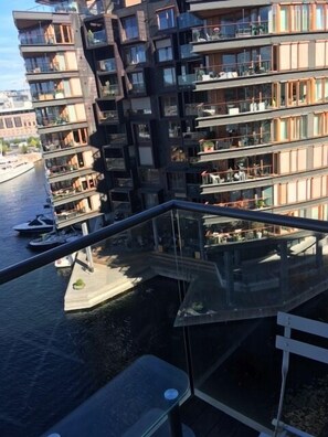 Apartment, 1 bedroom Tjuvholmen, Landgangen 3 (Towels/Sheets/Cleaning Excluded)  | Balcony - Norwegian Hotelapartments (Oslo)