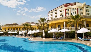 Indoor pool, 2 outdoor pools, pool umbrellas, pool loungers