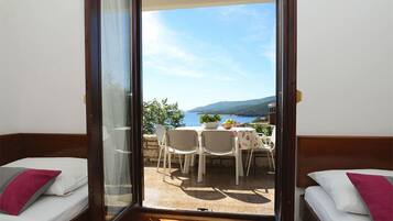 Comfort-Apartment, 2 Schlafzimmer, Balkon, Strandblick | Ausblick vom Zimmer