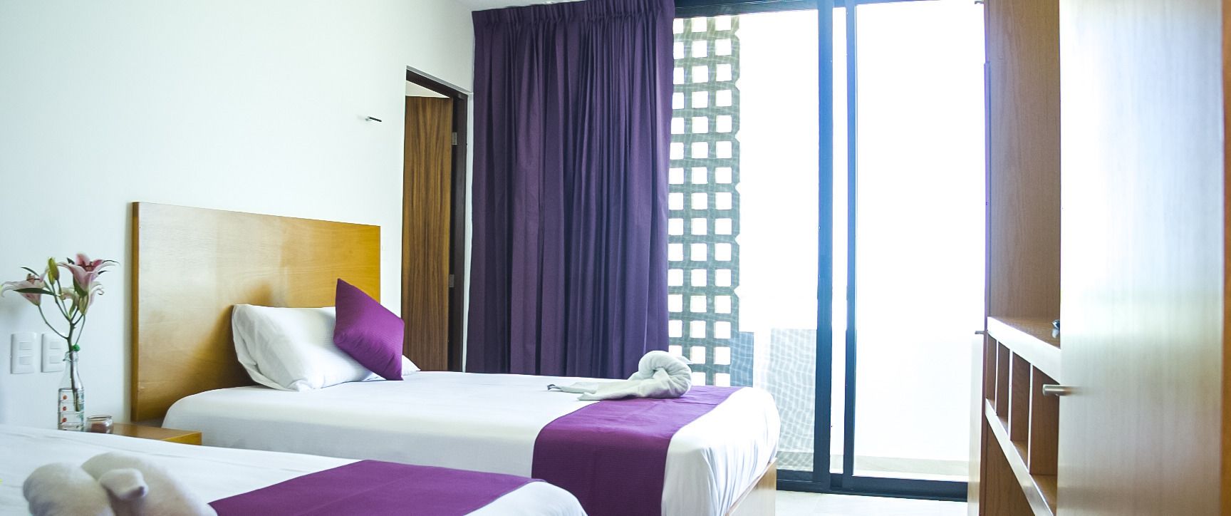 superior room, 2 queen beds, ocean view, oceanfront | in-room safe, desk, free wifi, bed sheets