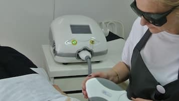 Guests can receive laser therapy treatments in this dedicated room.