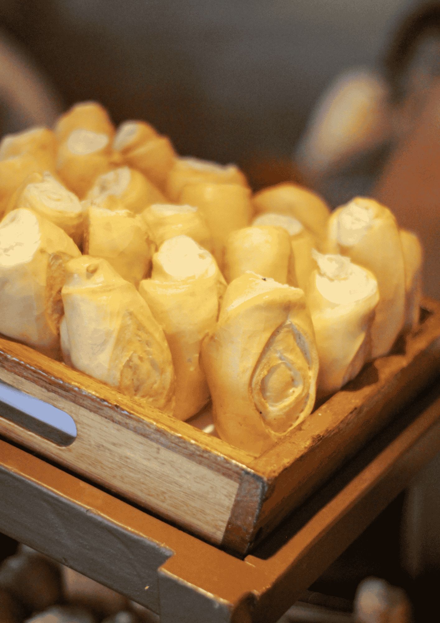 A tray of pastries.