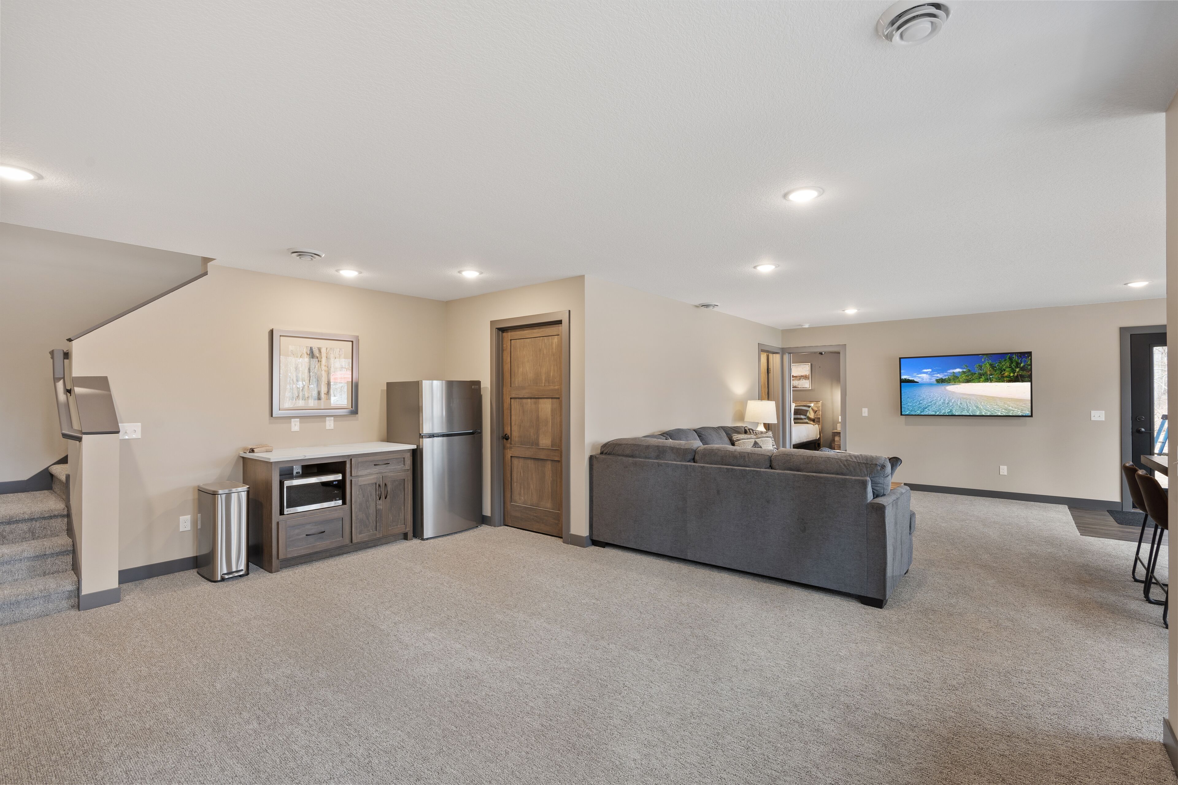 3 bedroom woodsmoke cabin | private kitchenette | microwave, coffee/tea maker, toaster, cookware/dishes/utensils