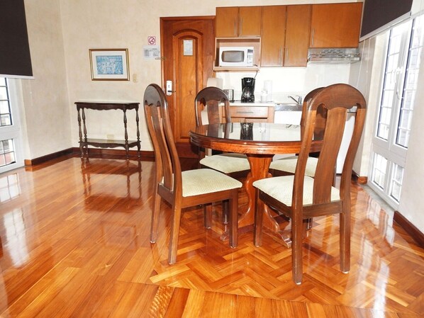 Exclusive Apartment, 2 Bedrooms | Private kitchen | Coffee/tea maker, electric kettle