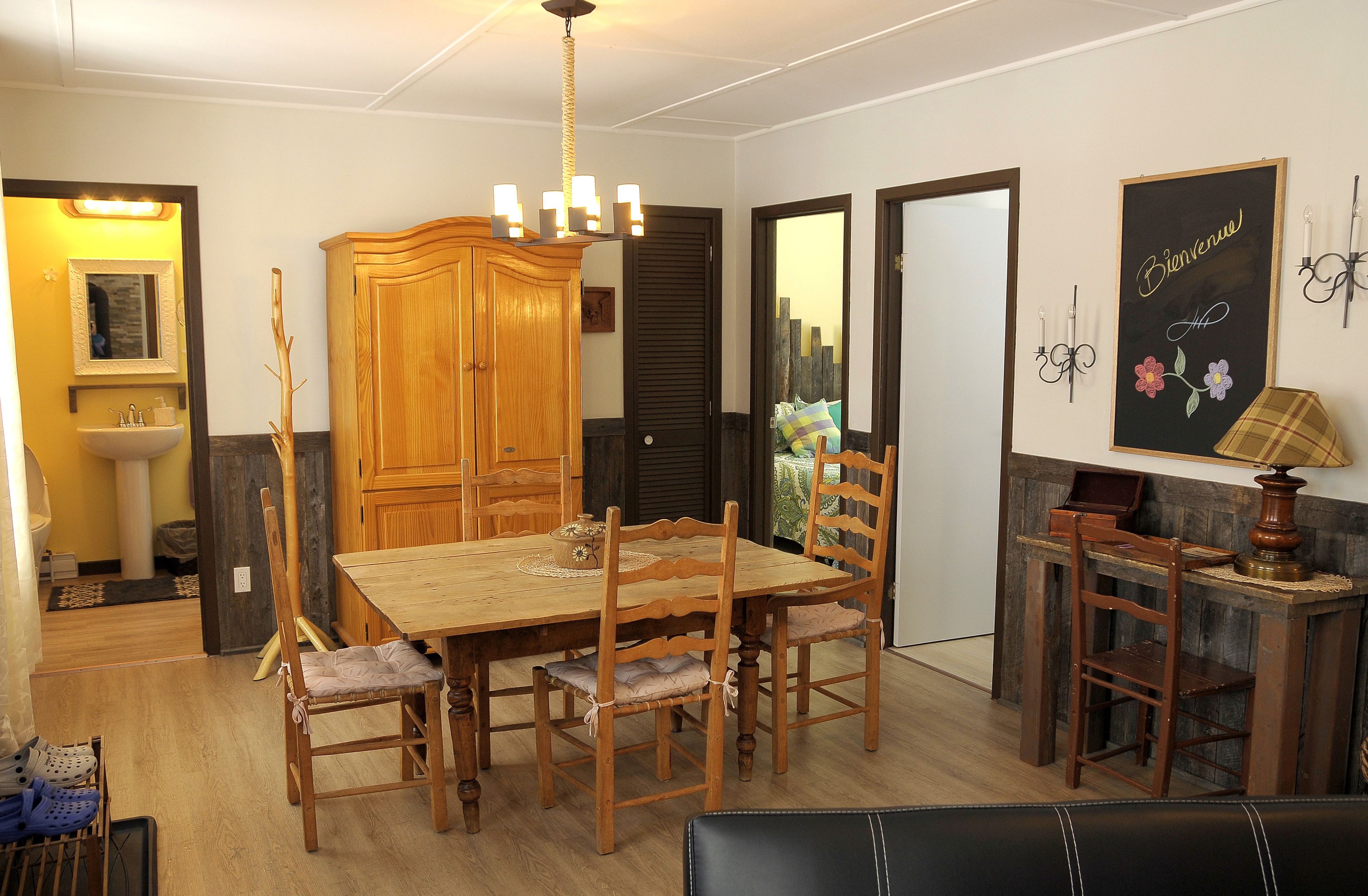 Ferienhaus, 2 Schlafzimmer | Gemeinschaftsküche | Großer Kühlschrank, Mikrowelle, Ofen, Herdplatte