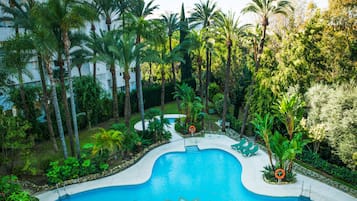 Indoor pool, outdoor pool