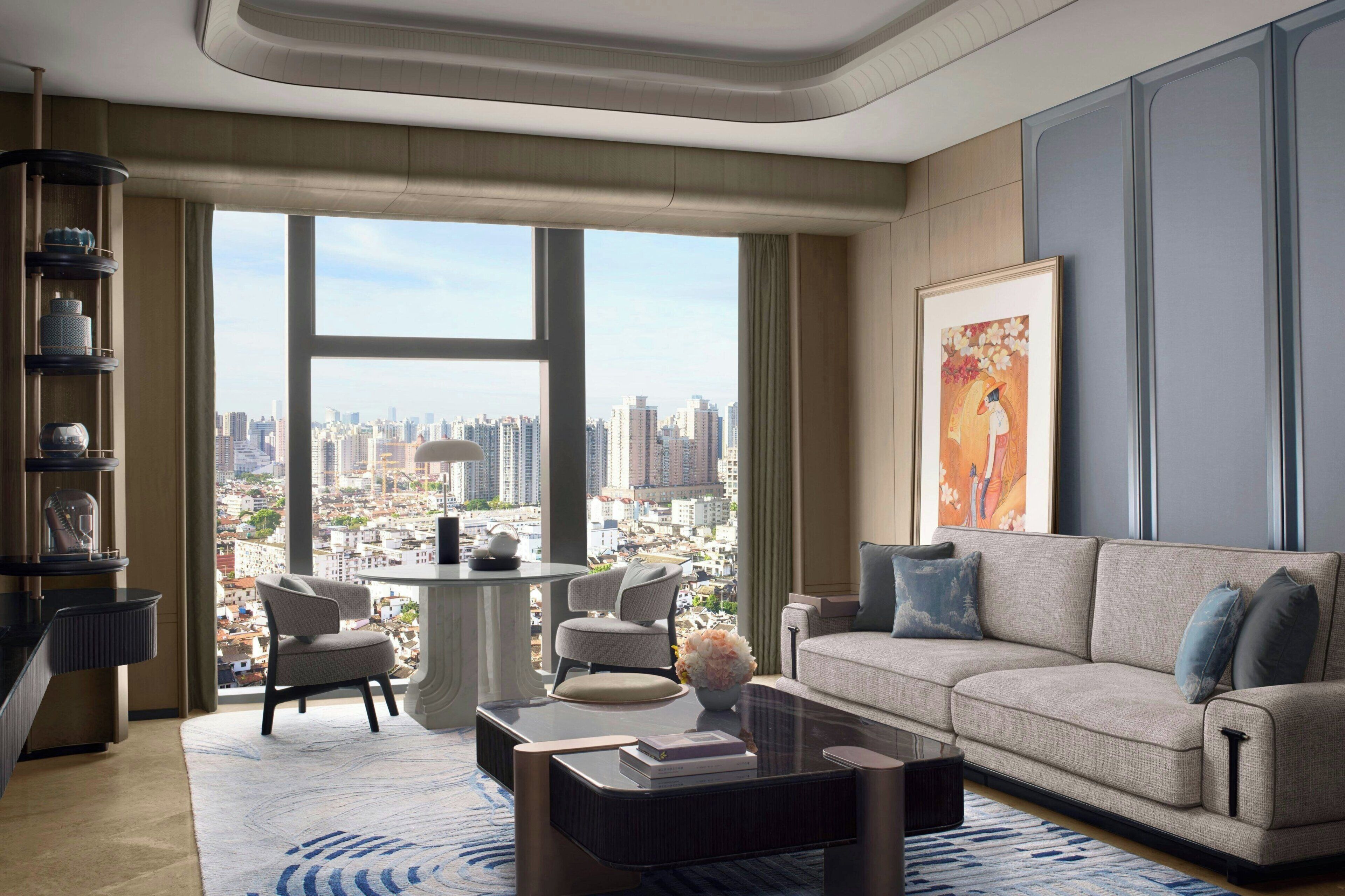 St. Regis Suite | Minibar, in-room safe, desk, blackout drapes