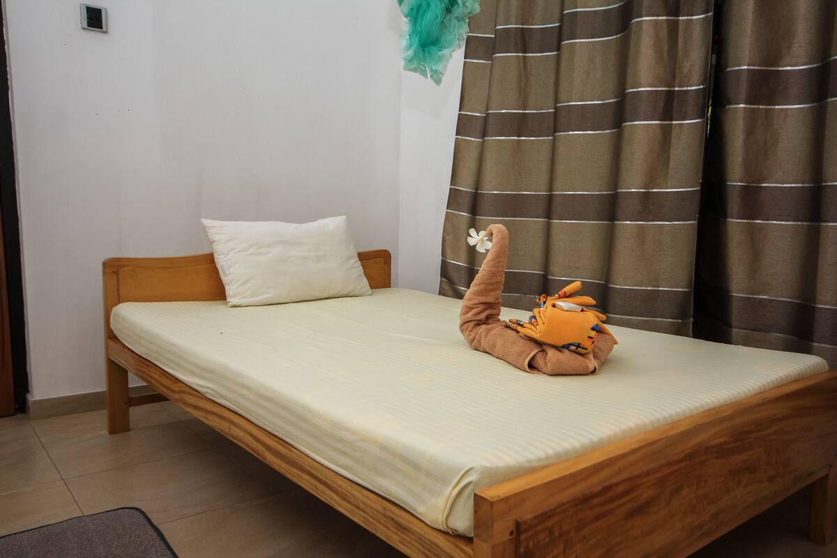 Basic Single Room, 1 Single Bed (Shared Bathroom with Fan)