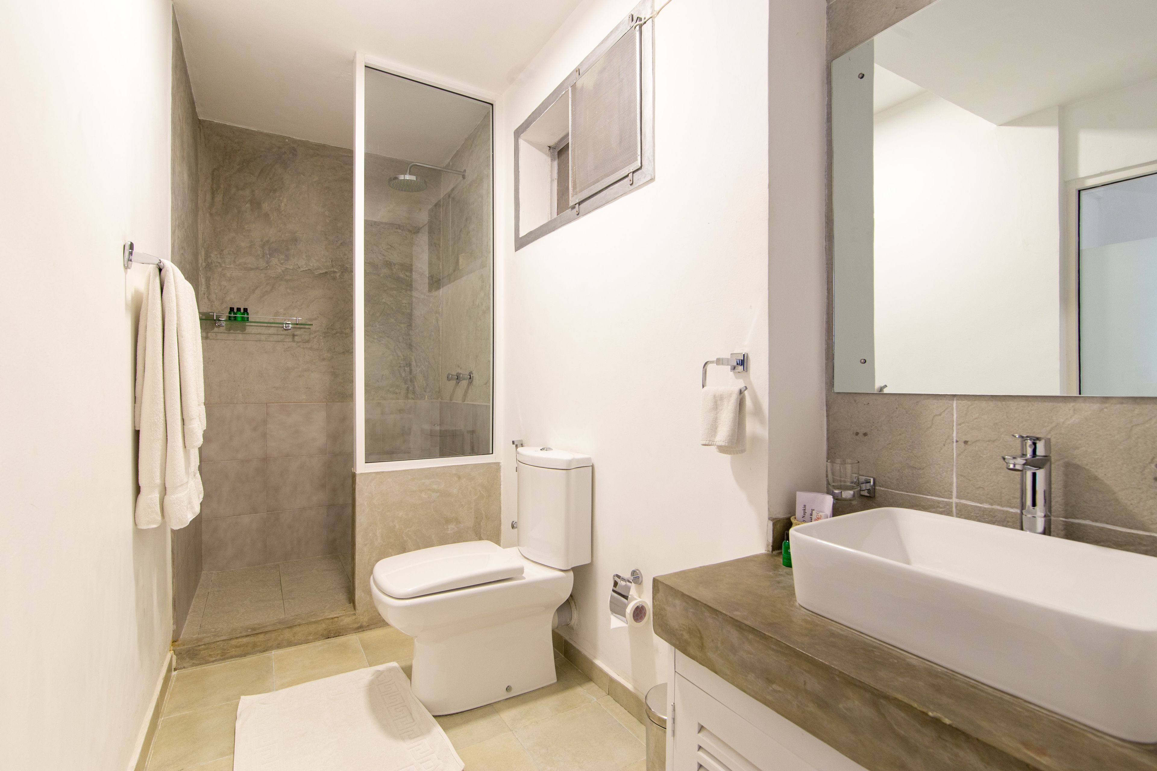 superior mountain view room with balcony - 10% off on cocktails & selected wines, steam room & sauna | bathroom | free toiletries, hair dryer, bathrobes, slippers