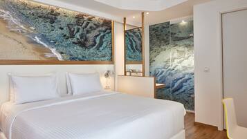 Premium bedding, minibar, in-room safe, desk