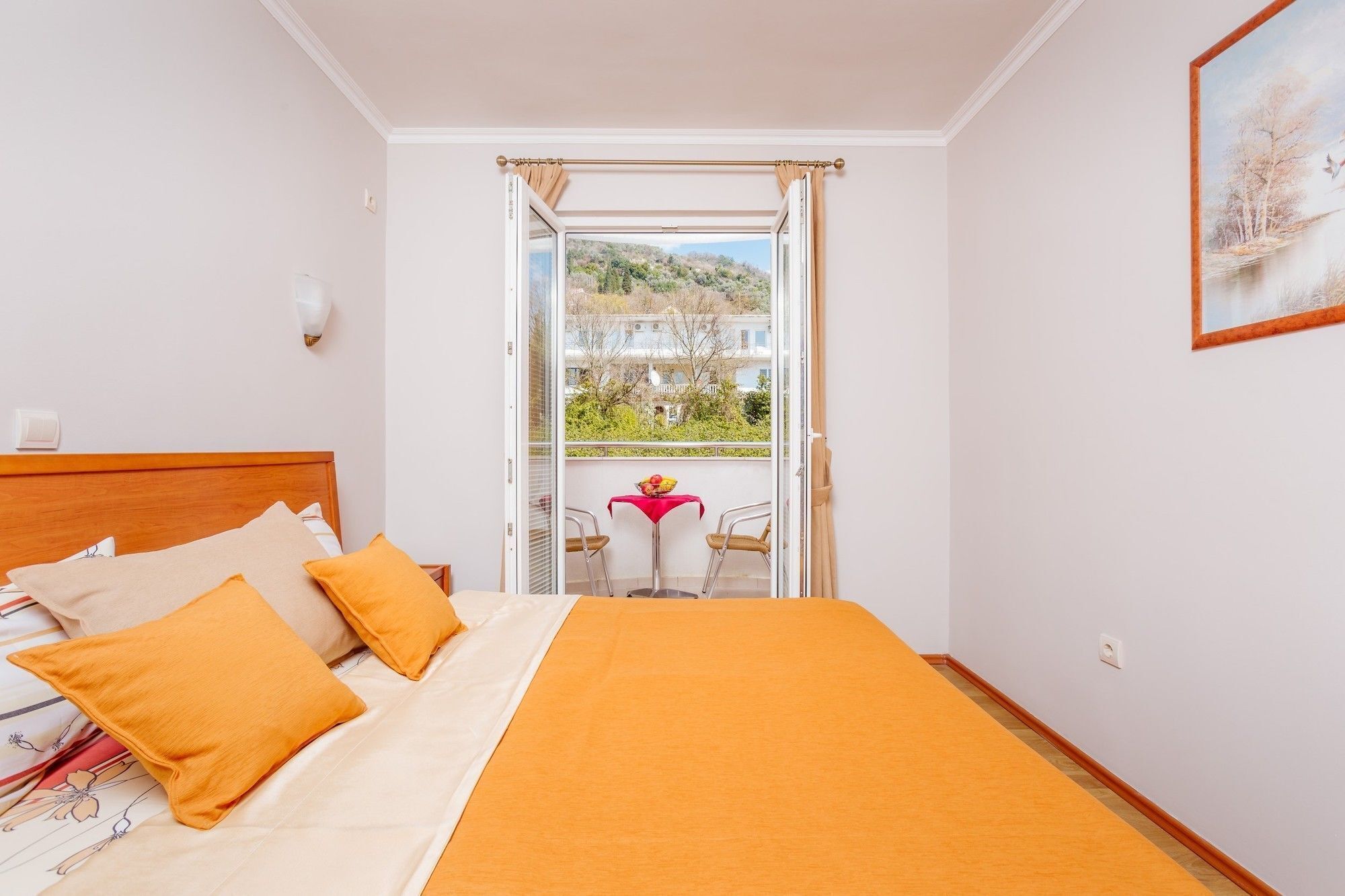 Departamento Deluxe, 1 habitación, Terraza, vista al mar | 1 habitación y ropa de cama de alta calidad 