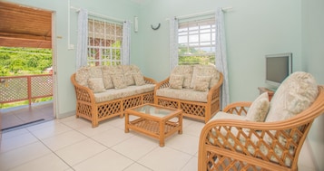 Superior Apartment, 2 Bedrooms | Living area | Flat-screen TV