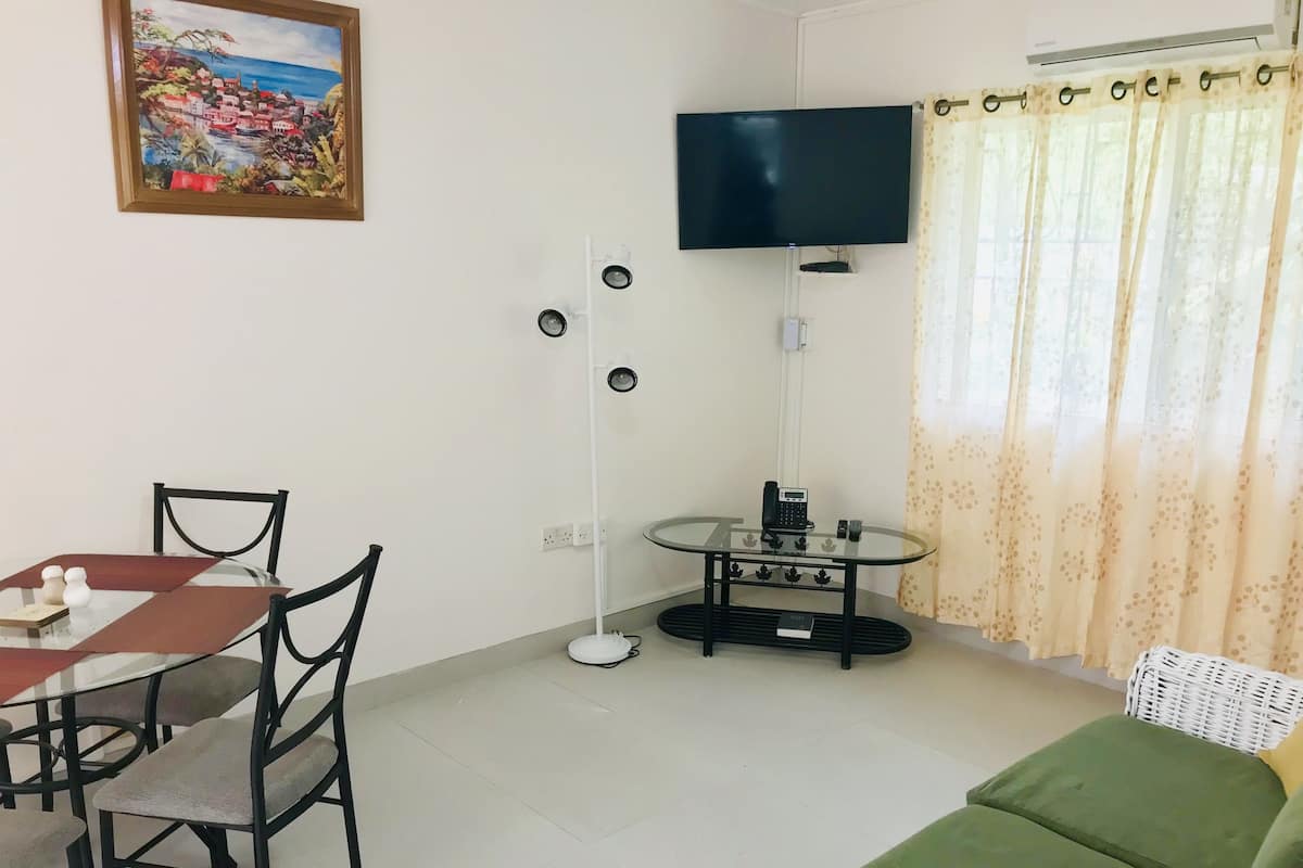 Standard Apartment, 2 Bedrooms, Kitchen | Living area | Flat-screen TV