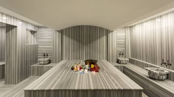 Sauna, hammam, soins corporels, enveloppements corporels