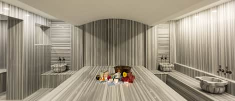 Sauna, hammam, soins corporels, enveloppements corporels