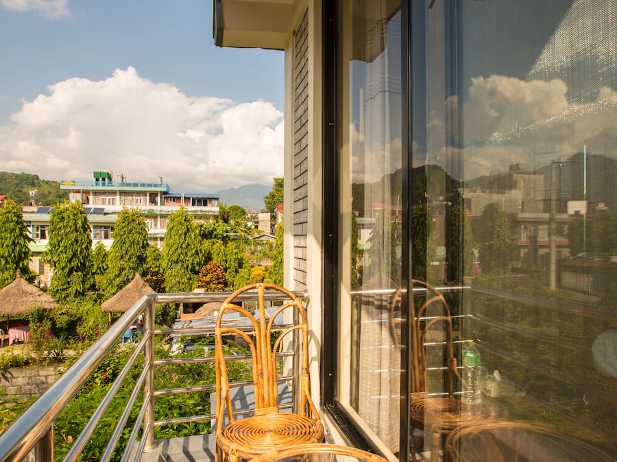 Habitación Deluxe doble, 1 cama de matrimonio, balcón, vistas a la montaña | Balcón