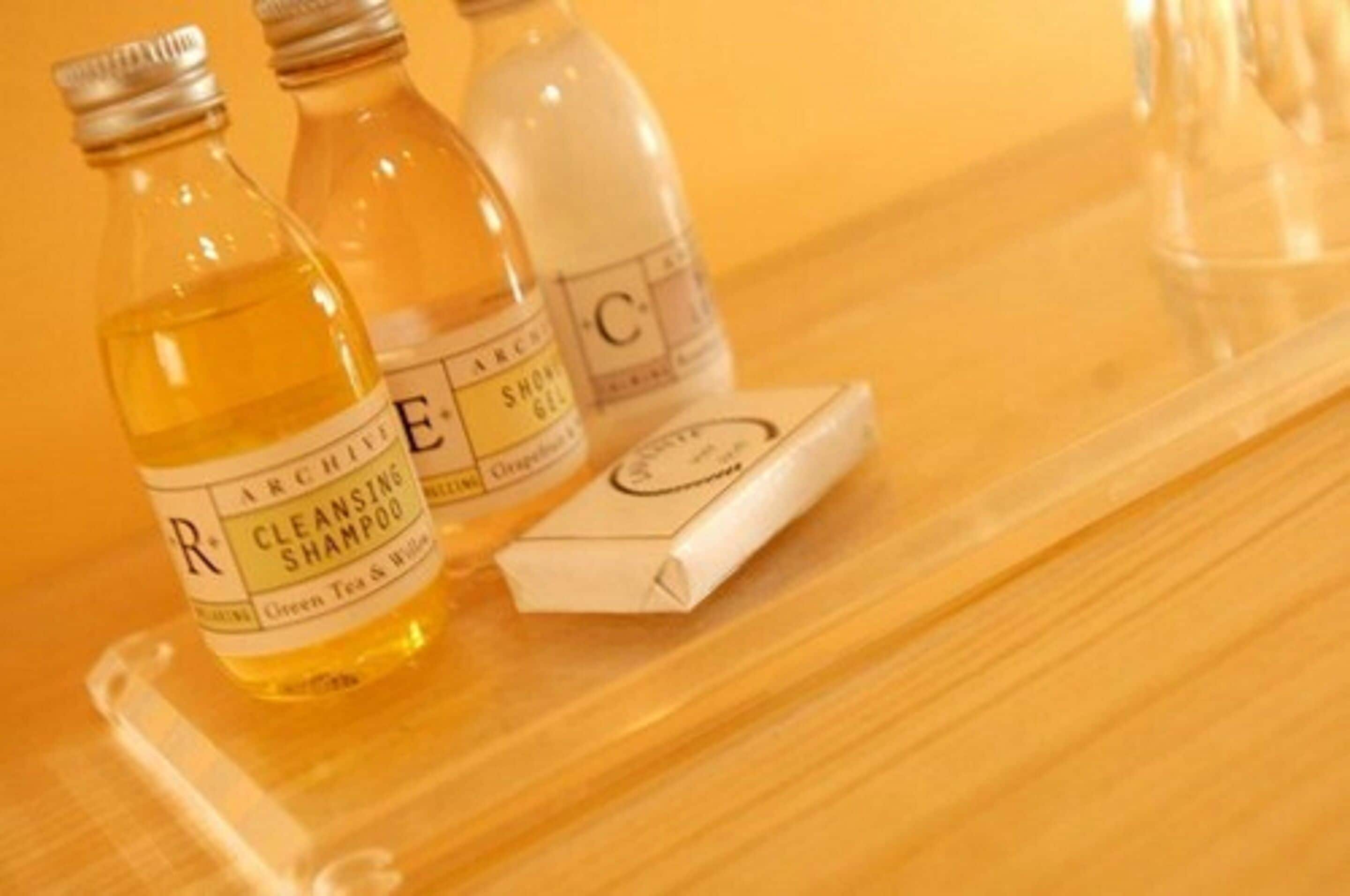 combined shower/bathtub, free toiletries, hair dryer, towels