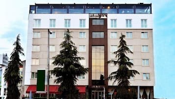 Majoituspaikan julkisivu