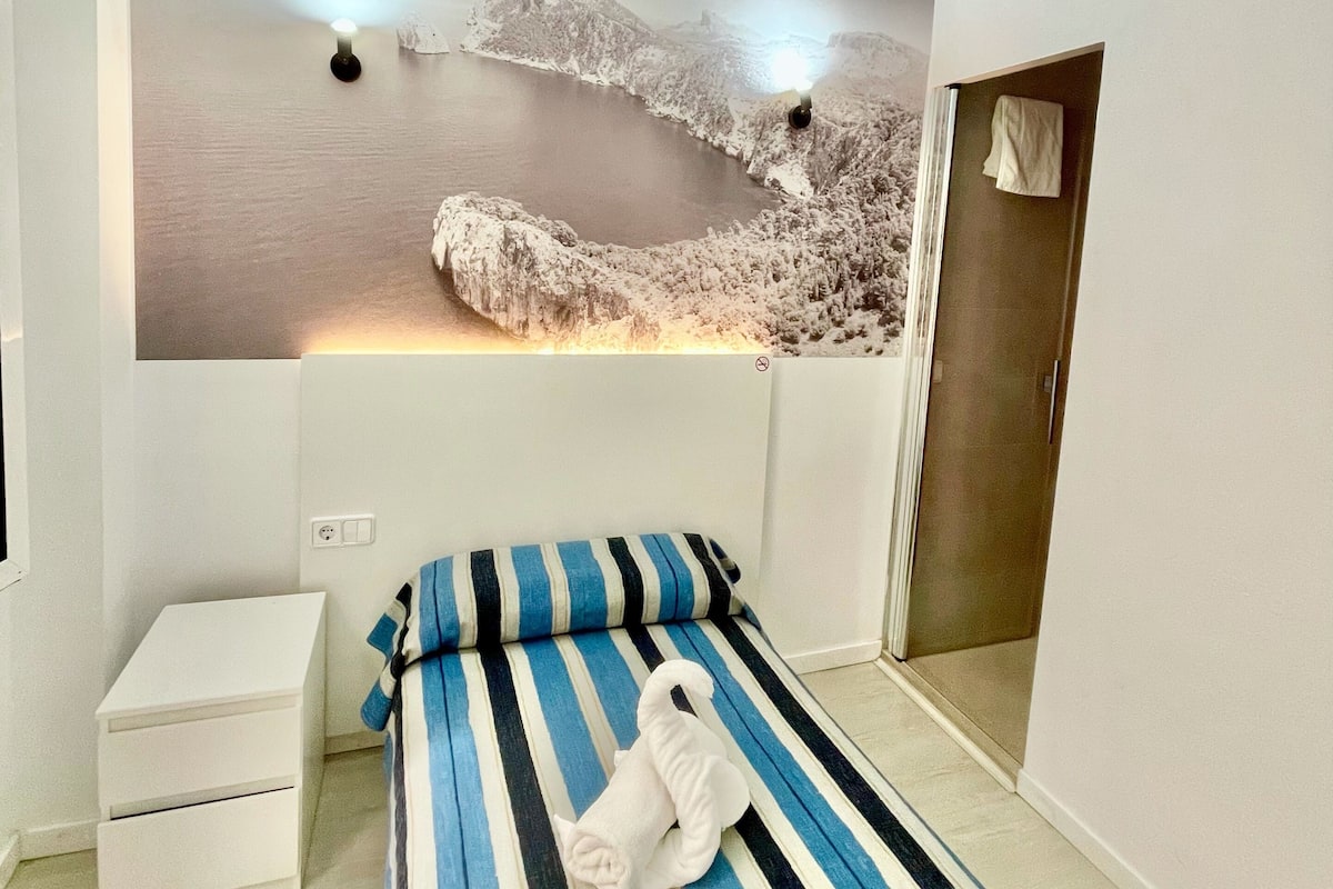 Habitación individual superior, baño privado