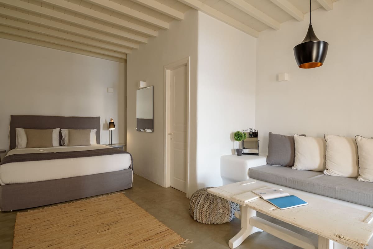 Honeymoon suite, uitzicht op zee | Luxe beddengoed, een minibar, een kluis op de kamer