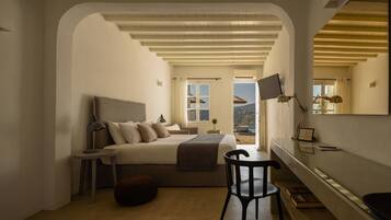 Juniorsvit - tillgÄng till pool - havsutsikt | SÀngtillbehör av högsta kvalitet och minibar