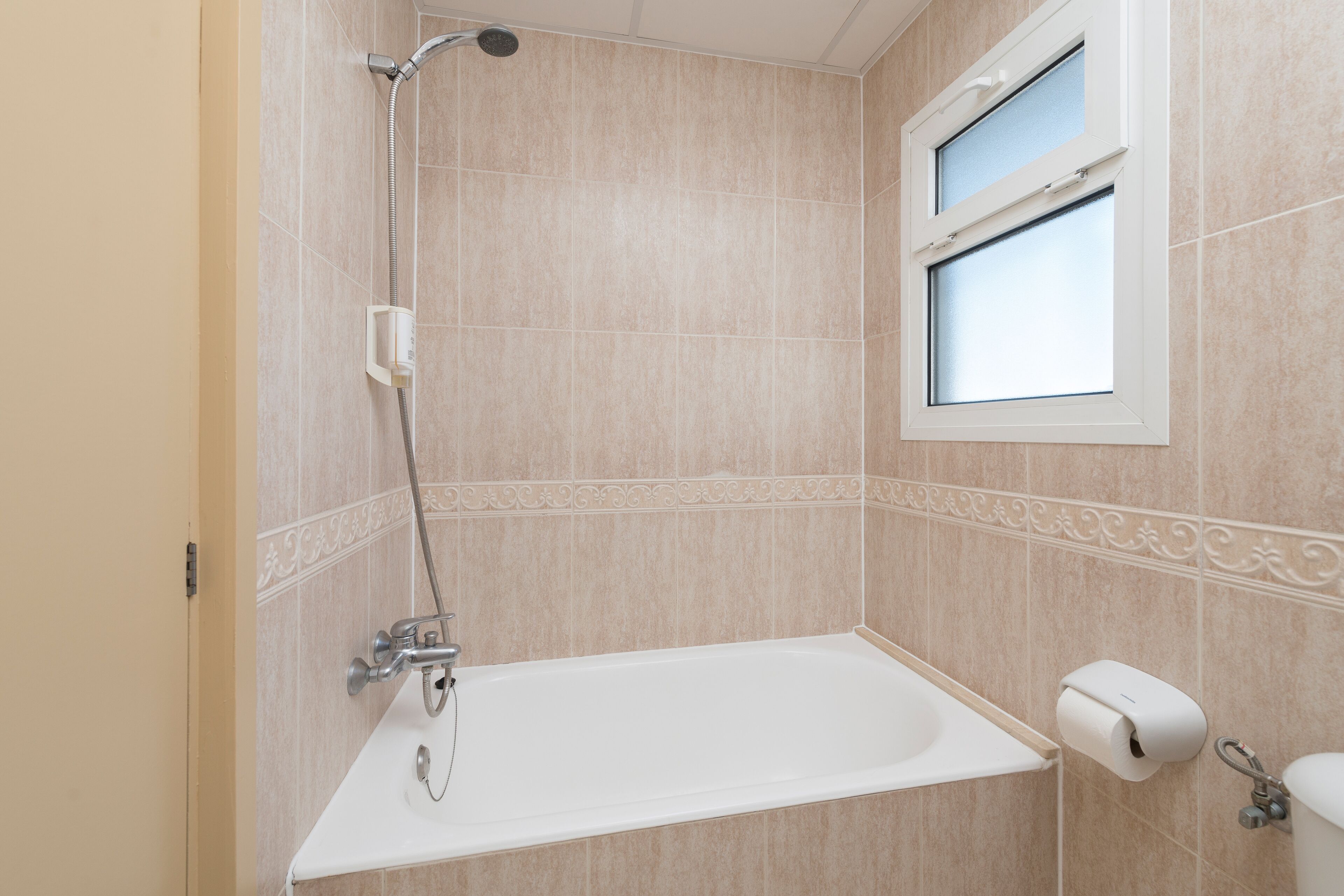 free toiletries, hair dryer, towels