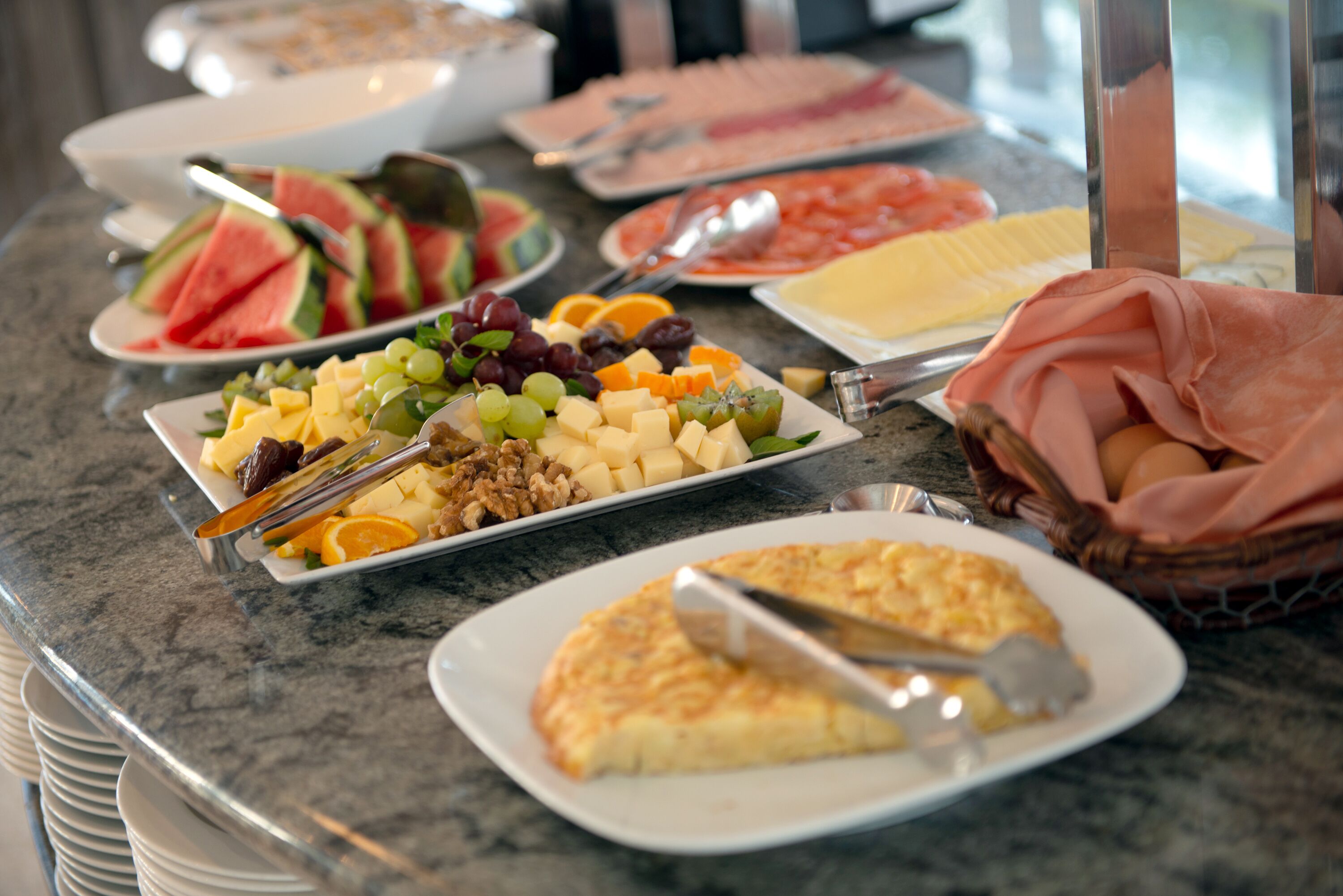 daily buffet breakfast (eur 10 per person)