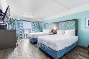 Room, 2 Double Beds, Balcony, Oceanfront - Crystal Coast Oceanfront Hotel (Atlantic Beach)