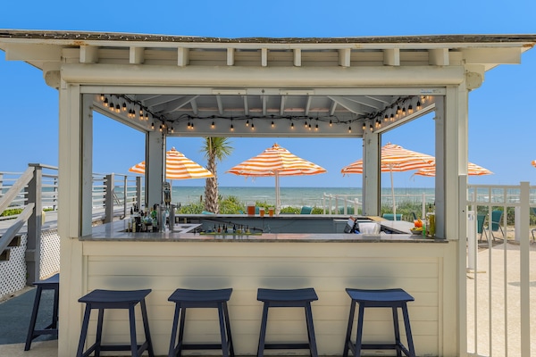 Poolside views, open daily