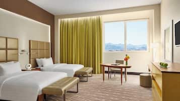 Premium bedding, in-room safe, desk, soundproofing