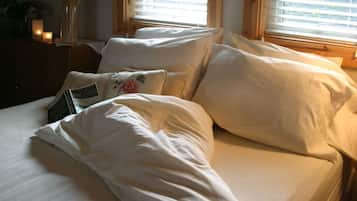 Huis, 2 queensize bedden | Luxe beddengoed, een bureau, een strijkplank/strijkijzer, gratis wifi