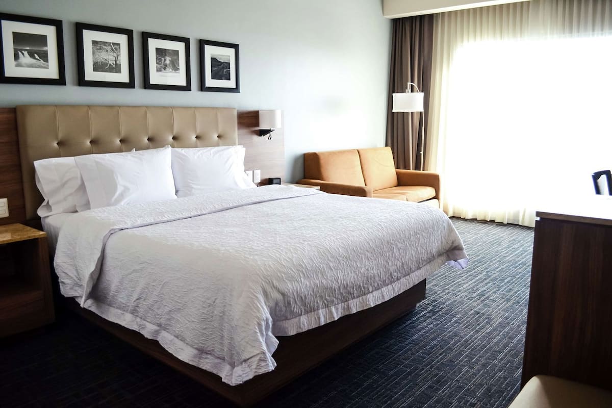 In-room safe, desk, laptop workspace, soundproofing