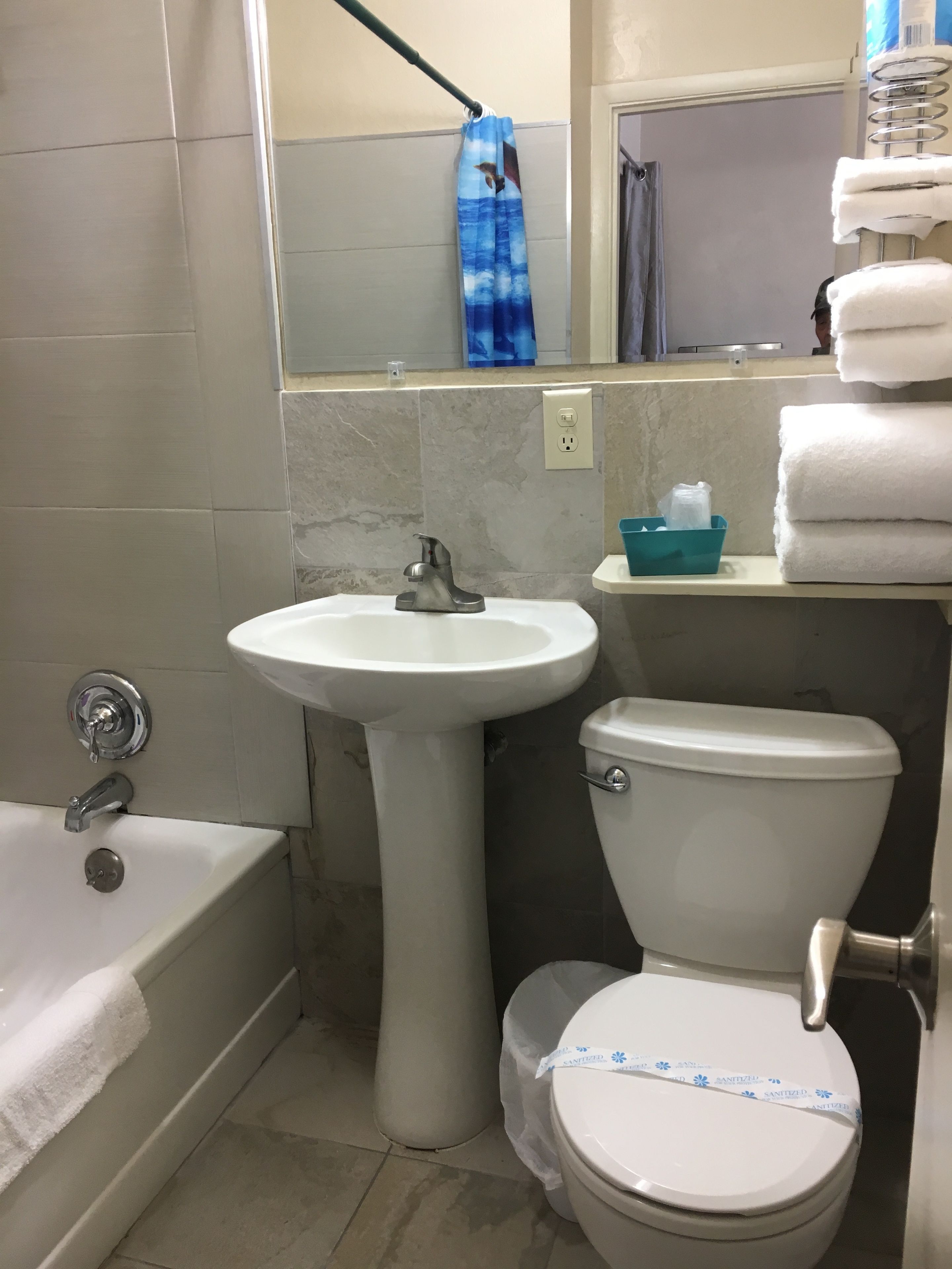 Free toiletries, towels