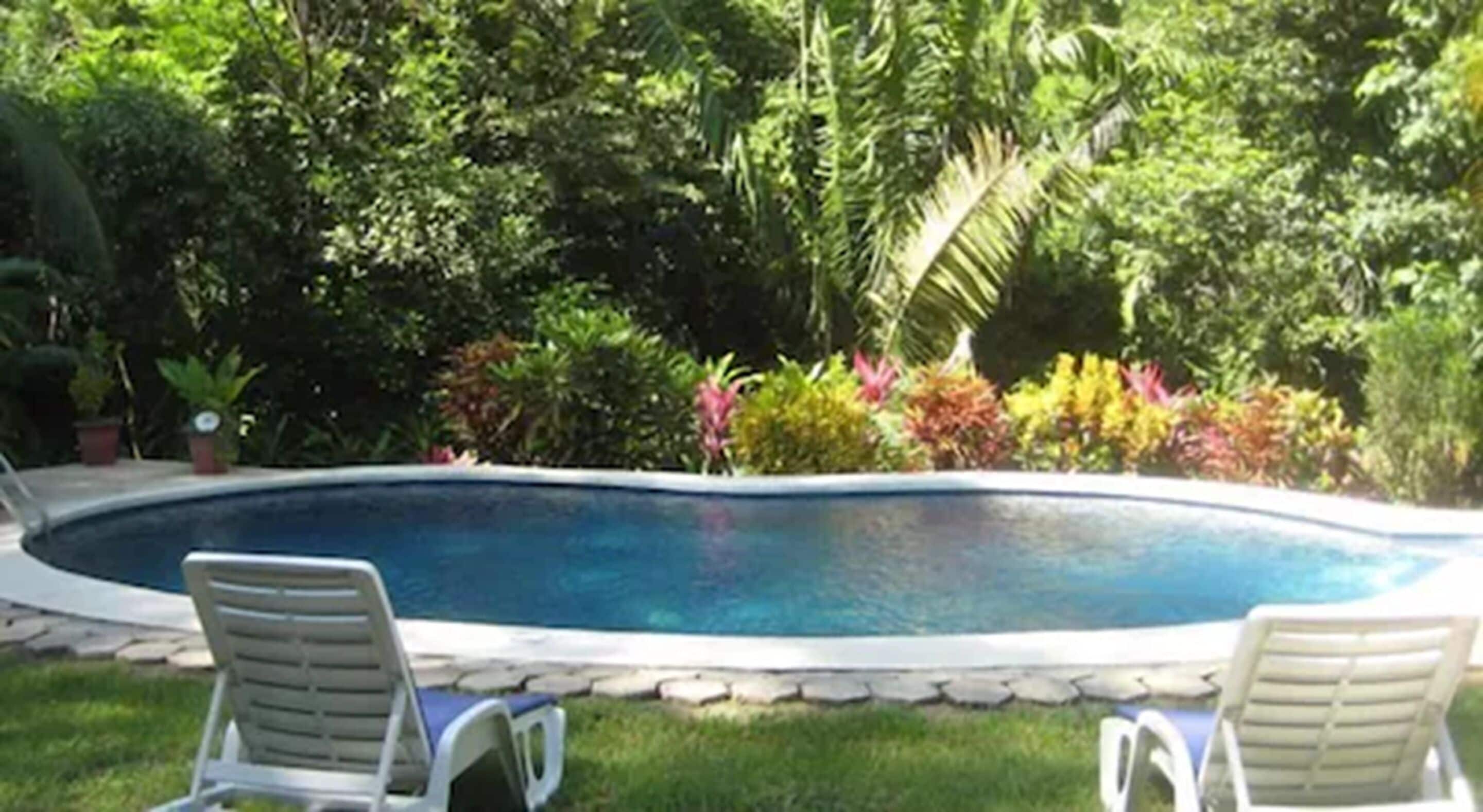 2 outdoor pools, pool loungers